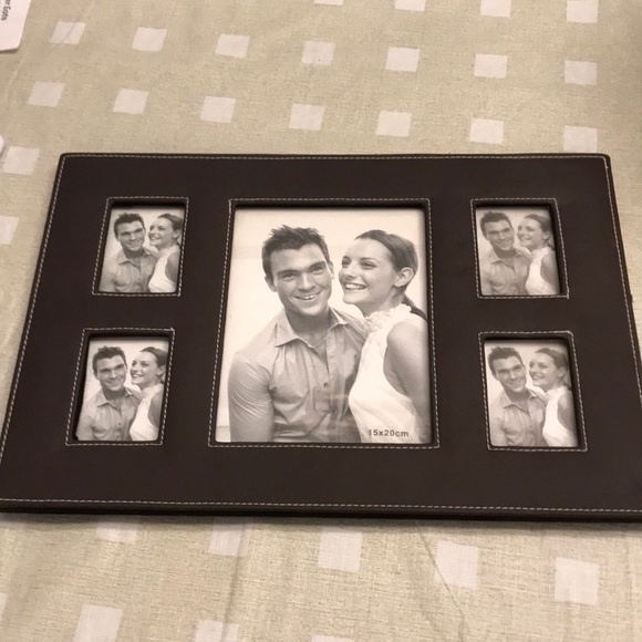 Brand New Leather Embossed Desk Picture Frame! - Picture 1 of 6